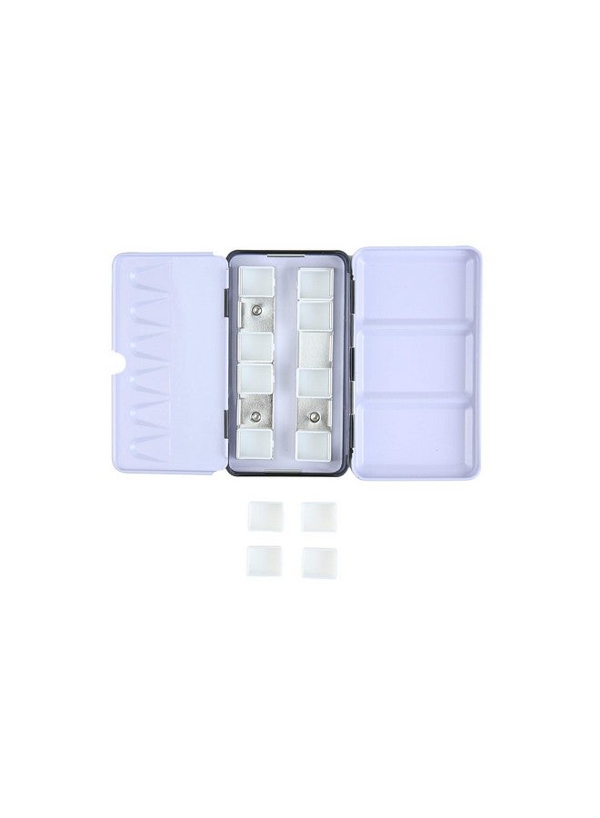 Brustro Empty Watercolour 12 Half Pan Metal Box (Pans Included) - Image 2