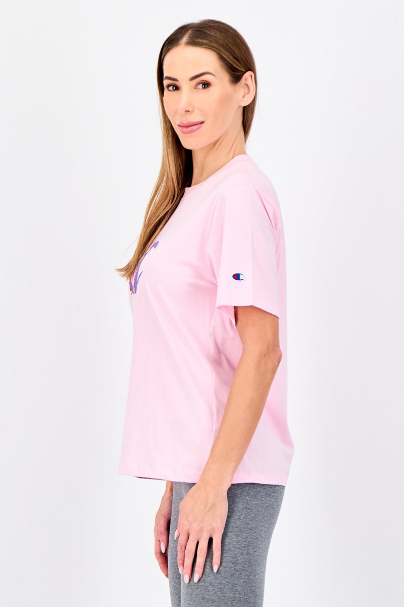 Champion Women Sportswear Fit Short Sleeve Outdoor T-Shirt, Pink - Image 2