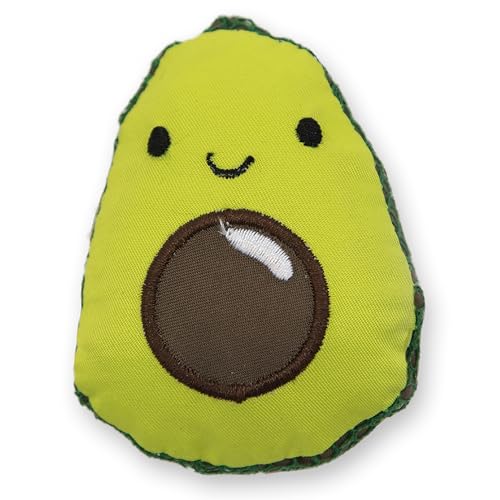 Catstages Lil Avocato Cat Toy Interactive Plush Avocado with Catnip Kicker Chew Toy for Indoor Cats Encourages Active Play Mental Stimulation Dental Health and Solo Fun Green - Image 1