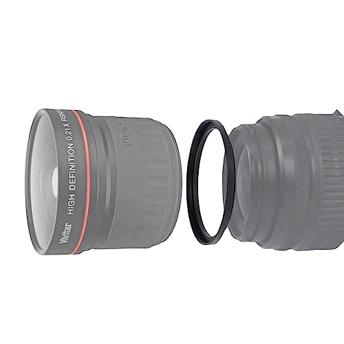 HIFFIN Camera Lens Step Up Filter Adapter Rings, 49-52, 52-55, 55-58, 58-62, 62-67, 67-72, 72-77, 77-82mm Metal Step Up Rings Kit with Anodized Aluminum Threaded Black Frame - Image 4