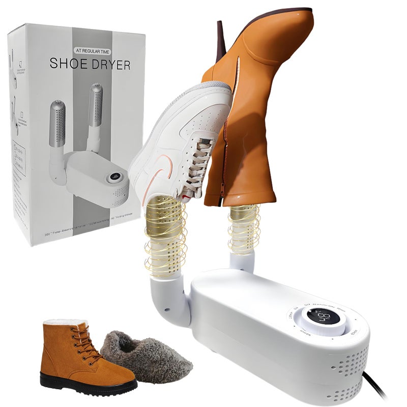 Break The Waves Shoe Dryer Glove Dryer, Dry Wet Shoes with 360Â°Heat Blower, Intelligent Shoes Dryer with Four Timer, Suitable for Sneaker, Glove, Boots, Ski Boot, Helmet, Folding and hanging Design - Image 1