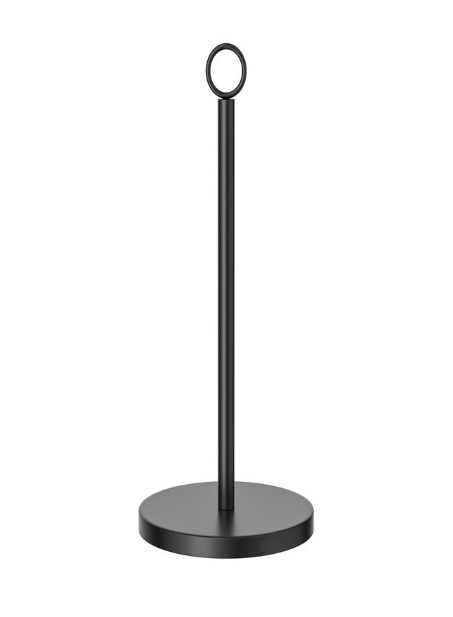pickpiff Kitchen Roll Holder Black Standing, Kitchen Paper Towel Holder for Standard and Large Rolls for Kitchen and Dining Table Worktop, Kitchen Roll Holder No Drilling for Kitchen Storage & Organisation - Image 1