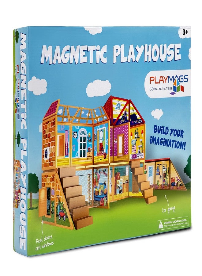Playmags Magnetic Tiles Building Set, Dollhouse Pretend Play Toy, Creativity and Educational Magnet Blocks Stem Toys, Imaginative Birthday Gift for Kids Ages 3+ - Image 4