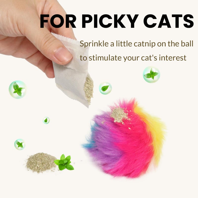Fokauiwo Interactive Cat Toys for Indoor Cats, Self-Play Hanging Door Toy for Kitten, Adjustable Height Exercise Bell Ball to Keep Kittens Active - Image 4