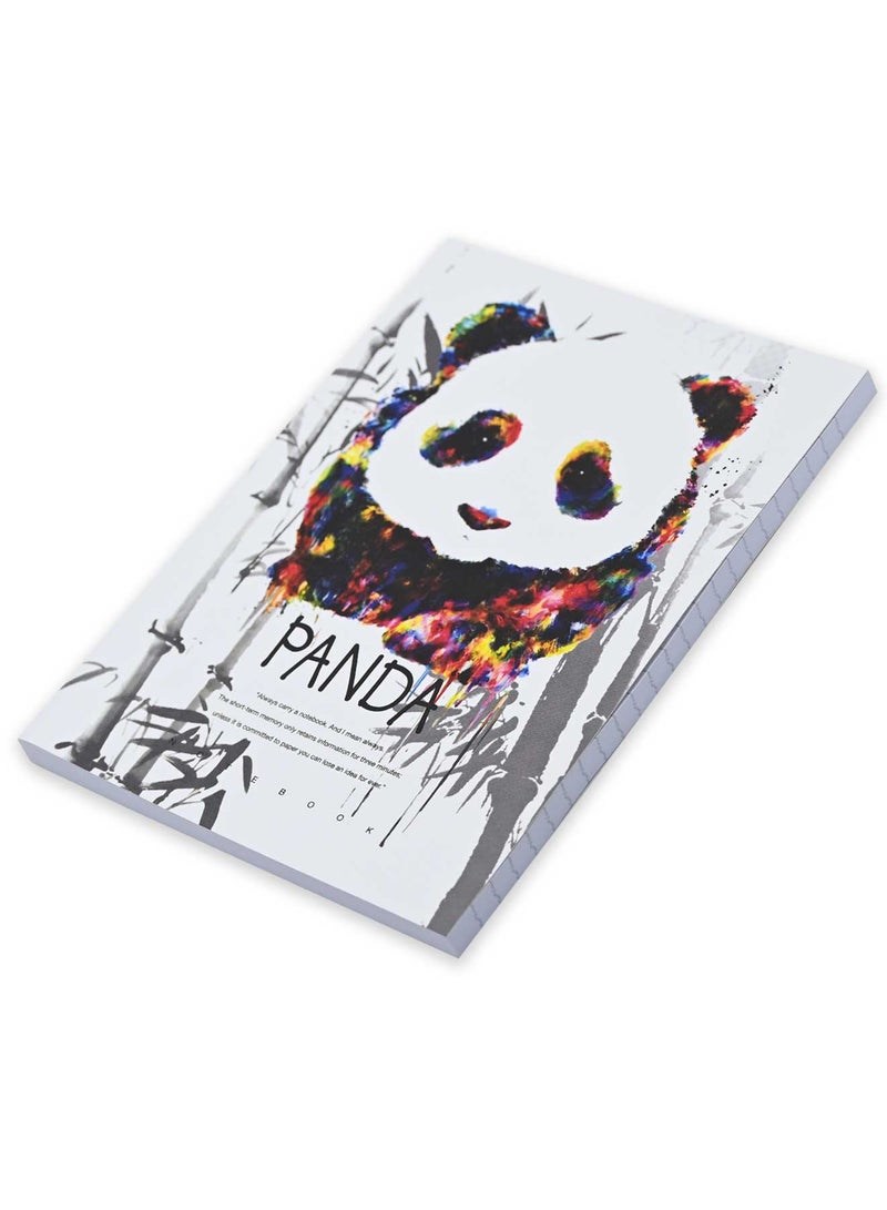 FIS Pack Of 5 Soft Cover Notebook, 96 Sheets A5 Panda Design 1 -FSNBSCA596-PAN1 - Image 1