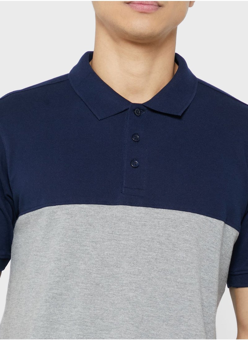 Seventy Five Colorblock Polo Shirt  - Image 3