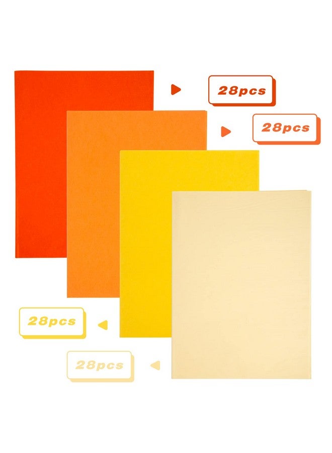 Koogel Koogel 112 Sheets Orange Yellow Tissue Paper, 20x14 Inch Colored Tissue Paper Bulk for DIY Craft Gift Wrapping Birthday Holidays Weddings Decor - Image 2