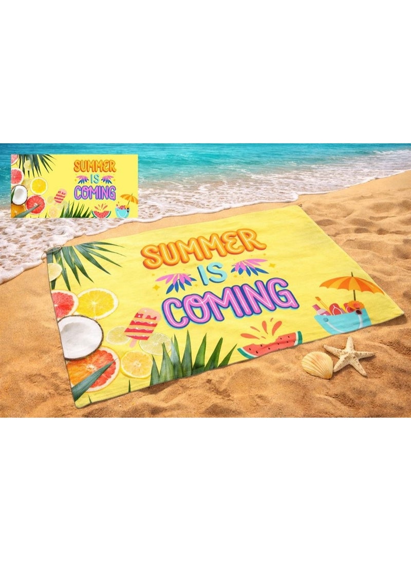 Microfiber Quick Dry Beach Blanket, Towel, Suitable For Swimming,Travel, Camping,Yoga Mat Outings Summer Beach Essentials - Image 4