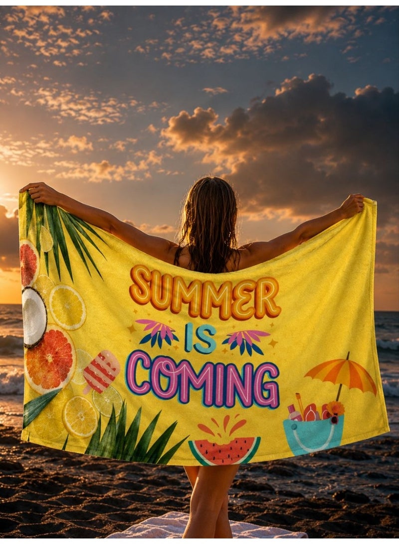 Microfiber Quick Dry Beach Blanket, Towel, Suitable For Swimming,Travel, Camping,Yoga Mat Outings Summer Beach Essentials - Image 2