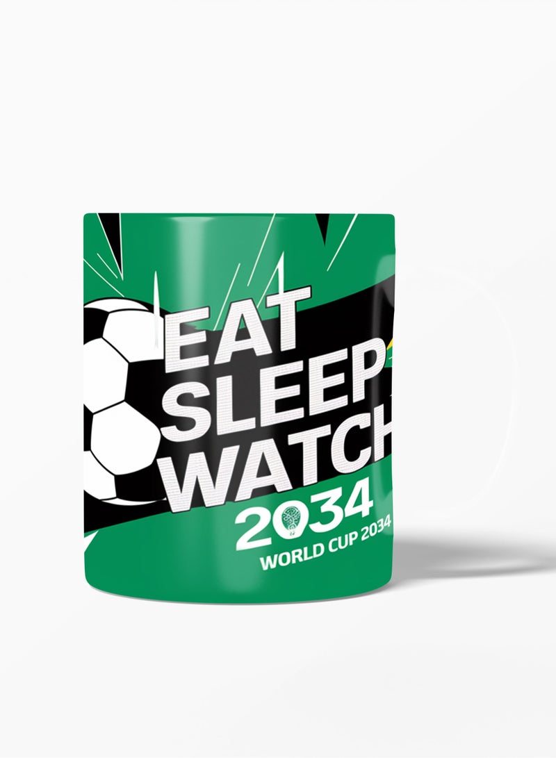 إم إي سي المملكة العربية السعودية كأس العالم القهوة القدح الأسود 11 أوقية - Image 1