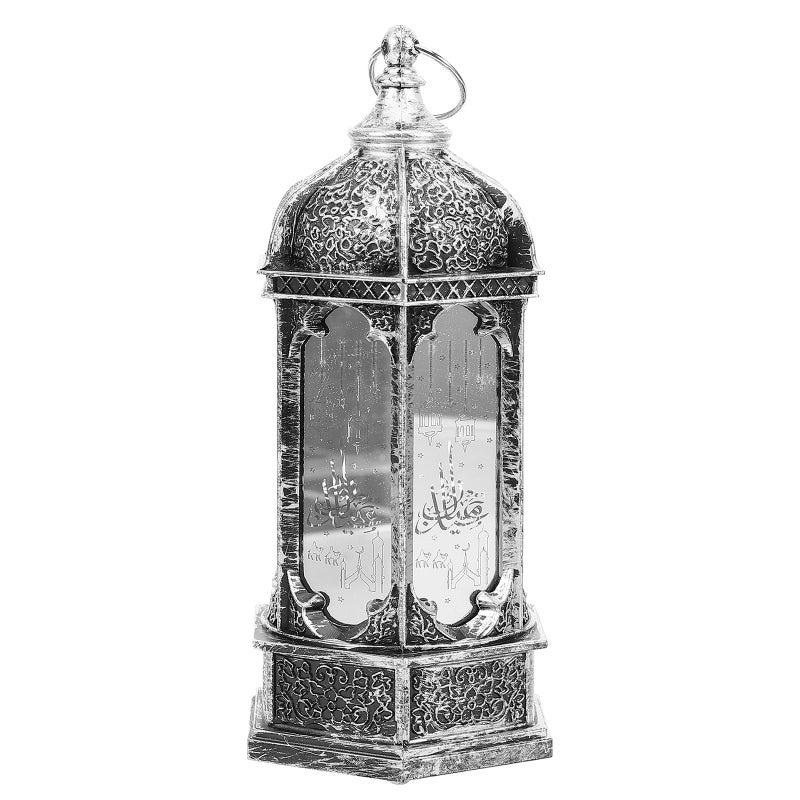 Lovely Pattern Lamp Muslim Lantern Decor Eid Scene Lamp Decor - Image 3