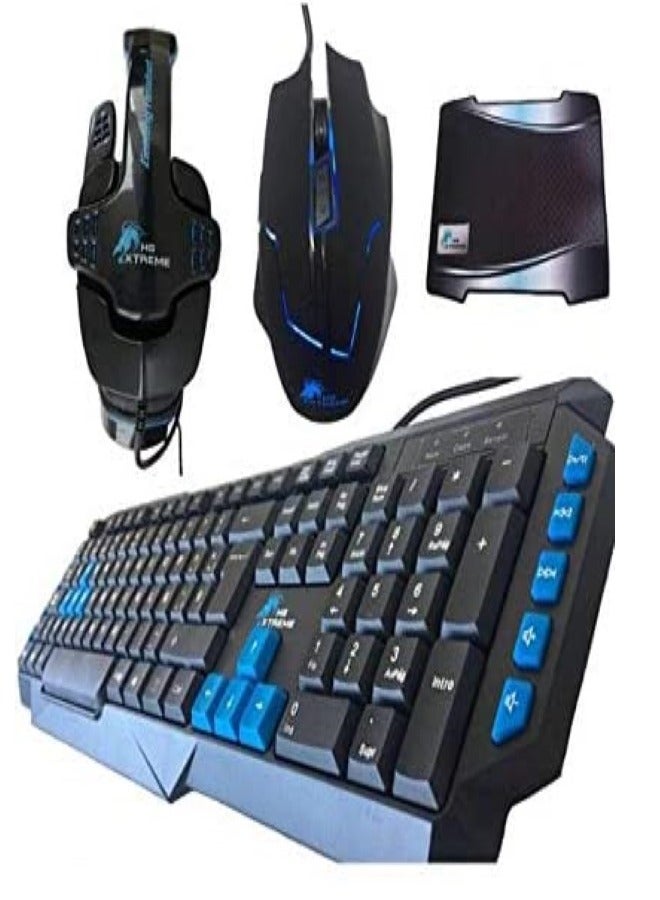 Keyboard & Mouse Gaming Kit (HG Extreme) for PC 4 IN 1 - Image 3