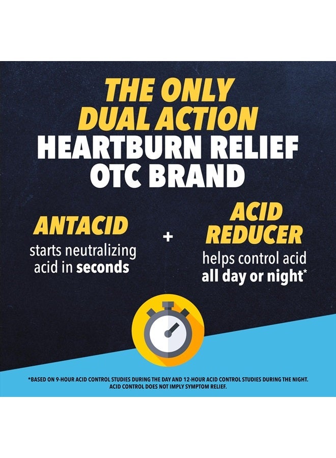 Pepcid Complete Acid Reducer + Antacid Chewable Tablets, Heartburn Relief, Berry, 25 Count - Image 3