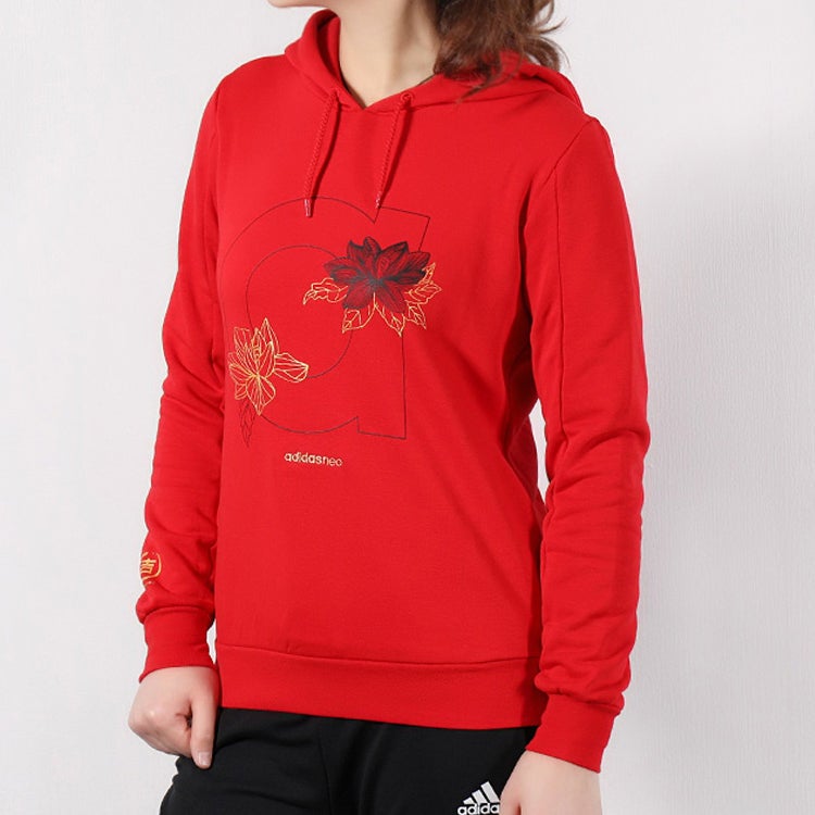 Adidas (WMNS) adidas neo Sweat Hd Sports Red - Image 3