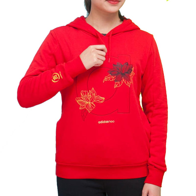 Adidas (WMNS) adidas neo Sweat Hd Sports Red - Image 2