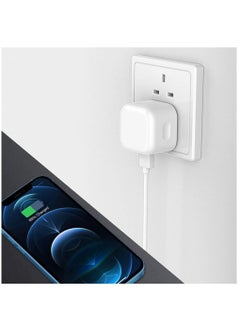 ELTRAZONE Galaxy A04 / A04s / A04 Core USB C Charger Plug 20W Dual Port USB C Fast Charger PD&QC 3.0 USB C Charging Plug Power Delivery Wall Adapter For Samsung Galaxy A04 / A04S / A04 Core (WHITE)  - Image 5