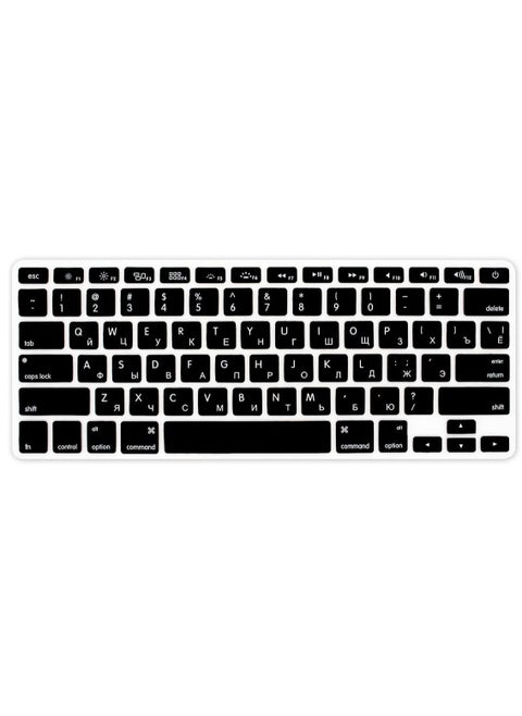 Russian Keyboard Cover -Silicone Keyboard Skin for MacBook Air 13 inch A1466 A1369 2010-2017 & Compatible with MacBook Pro 13/15 inch with/Without Retina Display 2015 or Older Version Russian