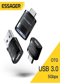 ESSAGER Type C To USB Micro USB To Type C Adapter OTG USB To Type C Adapter  - Image 1