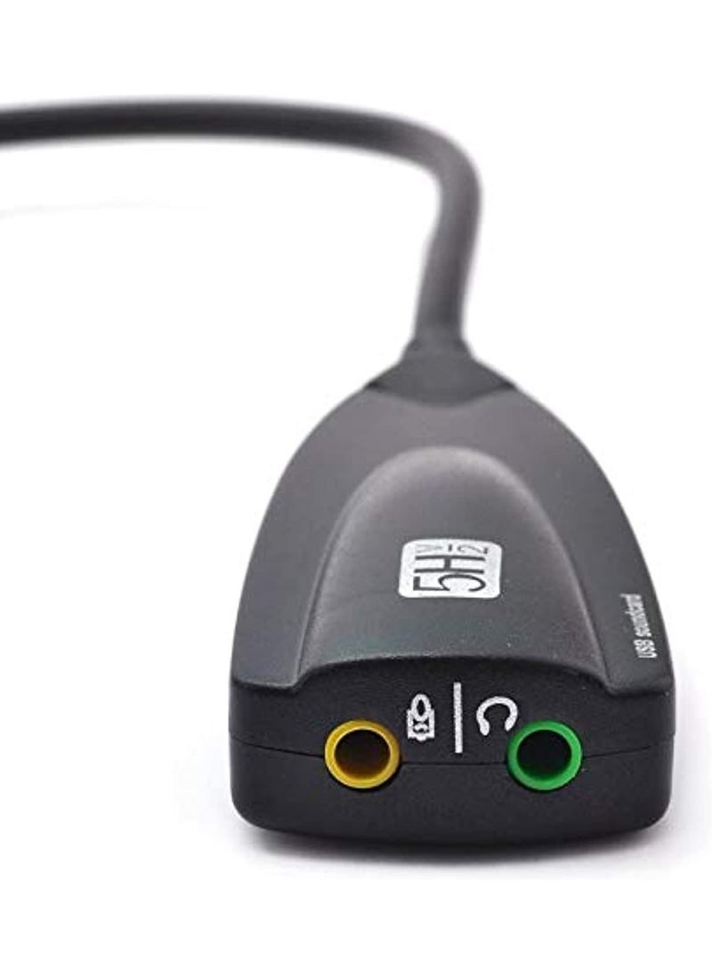 محول بطاقة صوت خارجي 7.1 – بمنفذ USB 2.0 – عملي وسهل التوصيل للاب توب والكمبيوتر - Image 1