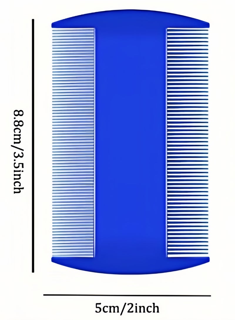كيفن 5 عبوات من مشط البراغيث والقراد، مشط من الفولاذ المقاوم للصدأ ذو أسنان مستديرة للكلاب والقطط، مزيل بقع دموع الحيوانات الأليفة الاحترافي على الوجهين للحيوانات الأليفة الصغيرة والمتوسطة - Image 5