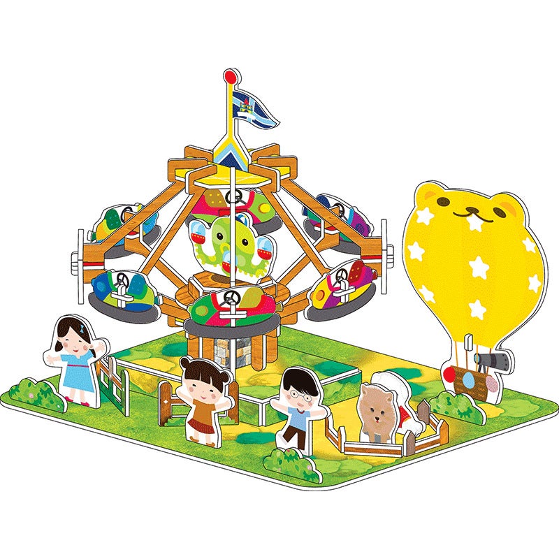 3D Stereo Puzzle Assembly Handmade Children'S Early Education Educational Toys For Girls Diy Paper Block Fusion Beans - Image 1