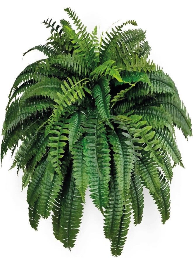 Silk Tree Warehouse مجموعة نباتات سرخس بوسطن الاصطناعية بطول 48 بوصة و88 فرعًا - Image 1