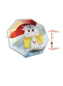 Folding Umbrella Automatic Compact Travel Umbrella for Rain and Sun UV Protection for Kids Girls and Boys Age 8-15