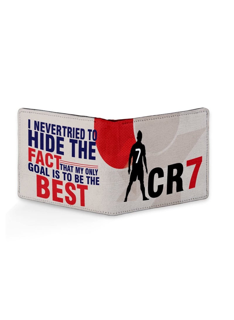 Accessorize Kingdom - Cristiano Ronaldo CR7 Printed Pu Leather Wallet for Men's/Boy's (Red) - Image 1
