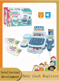 Generic Cash Register Play House Toys Simulation Supermarket Cash Register Toy The Calculator Electric Cashier Toy With Play Money Kid Gifts  - Image 1