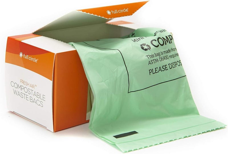Full Circle Fresh Air Biodegradable Compost Bags, 2.5 Gallon / 25 Count, Original Scent - Image 2