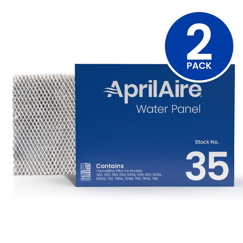 AprilAire 35 Water Panel Humidifier Filter Replacement for AprilAire Whole-House Humidifier Models 350, 360, 560, 560A, 568, 600, 600A, 600M, 700, 700A, 700M, 760, 760A, 768 (Pack of 2) - Image 2