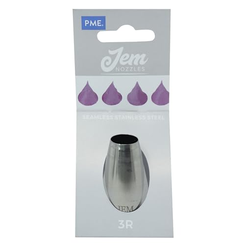 PME Jem Enterprises Large Plain Round Savoy Piping Nozzle Decorating Tip #3R - Image 1
