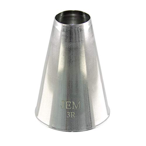 PME Jem Enterprises Large Plain Round Savoy Piping Nozzle Decorating Tip #3R - Image 2