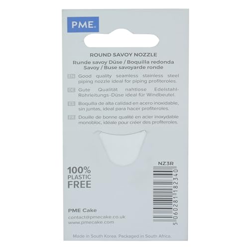 PME Jem Enterprises Large Plain Round Savoy Piping Nozzle Decorating Tip #3R - Image 5