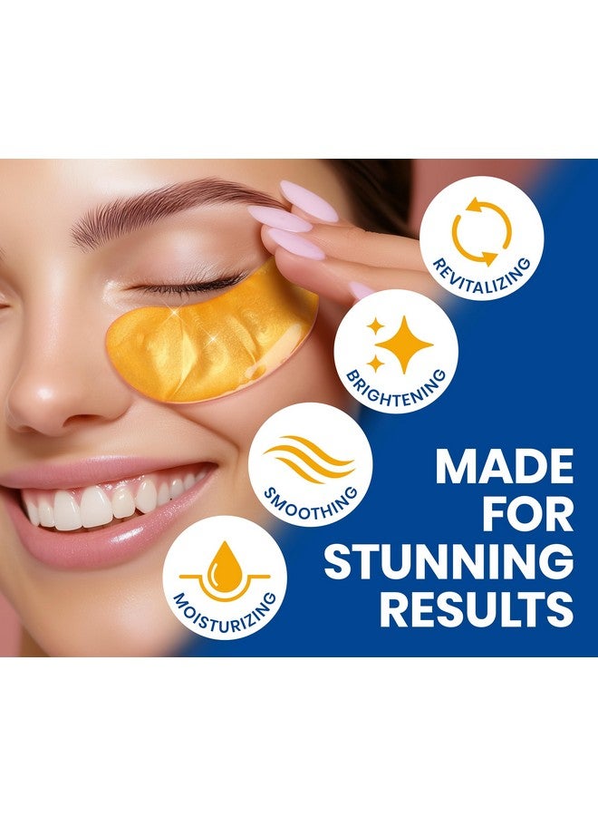 Stylia Under Eye Patches for Dark Circles and Puffy Eyes (15 Pairs) - 24k Gold Collagen Mask with Hyaluronic Acid, Eye Masks for Dark Circles and Puffiness, Gifts for Women, Valentines Day Gifts - Image 4