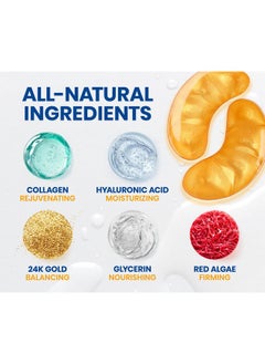 Stylia Stylia Under Eye Patches for Dark Circles and Puffy Eyes (15 Pairs) - 24k Gold Collagen Mask with Hyaluronic Acid, Eye Masks for Dark Circles and Puffiness, Gifts for Women, Valentines Day Gifts  - Image 3