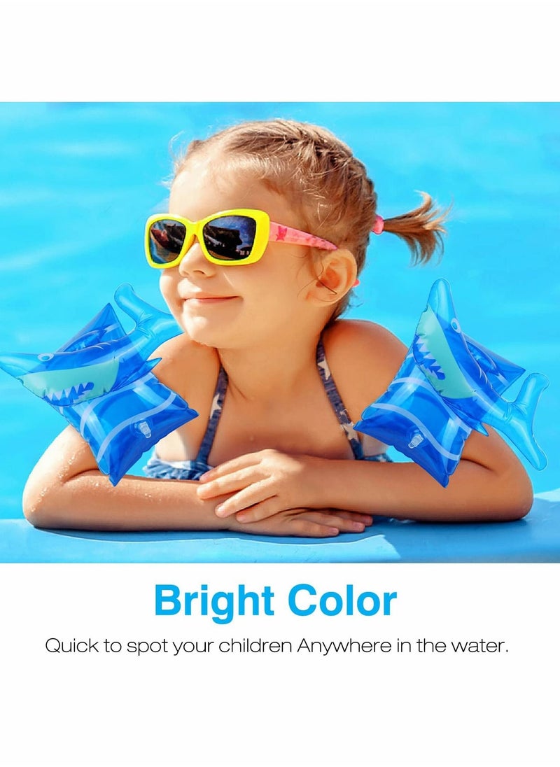 Y&D Inflatable Swim Floater Sleeves for Kids, Swimming Rings, Cartoon Swimiming Armbands Floaties Water Wings Floatation Sleeves, Pool Sports Learning Training Aids  - Image 2