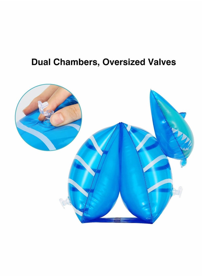 Y&D Inflatable Swim Floater Sleeves for Kids, Swimming Rings, Cartoon Swimiming Armbands Floaties Water Wings Floatation Sleeves, Pool Sports Learning Training Aids  - Image 4