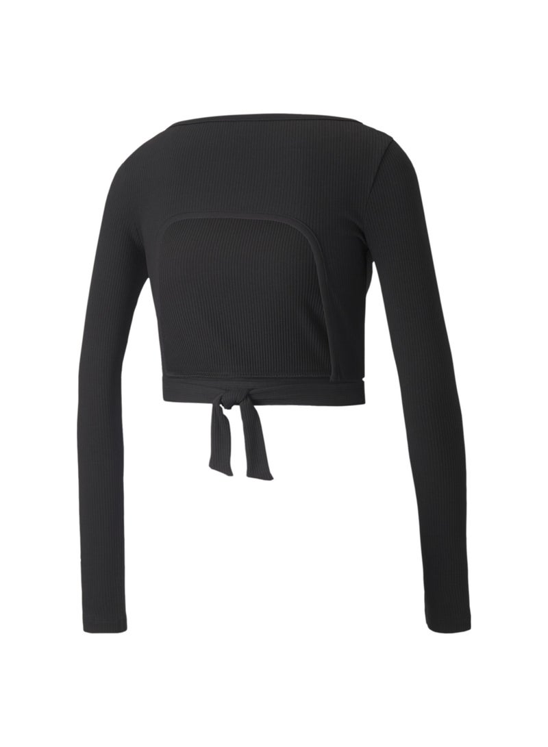 بوما توب Classics Ribbed Long Sleeve للنساء  - Image 2