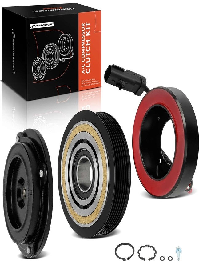 A-Premium Air Conditioner AC Compressor Clutch Kit Compatible with Jeep WK Series Grand Cherokee 2005-2007, XK Series Commander 2006-2007, 3.7L 4.7L - Image 1