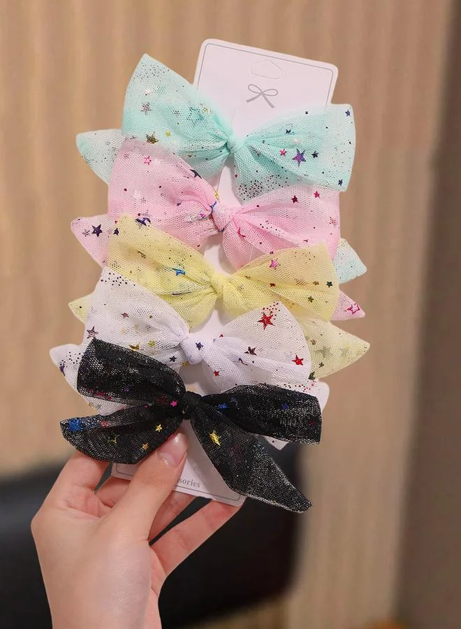 تايك تو Set of 5 - Star Bow Clips