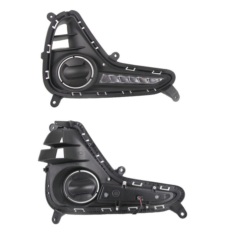 KD K D DRL Fog Lamp Cover with Turn Indicator for Hyundai Grand i10 Type 2 2016-2019 - Image 4