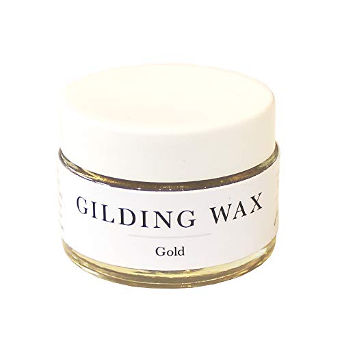 Jolie Gilding Wax – Metallic Finish for Furniture, Hardware, and Décor, Gold, 1 Ounce [30ml] - Image 1
