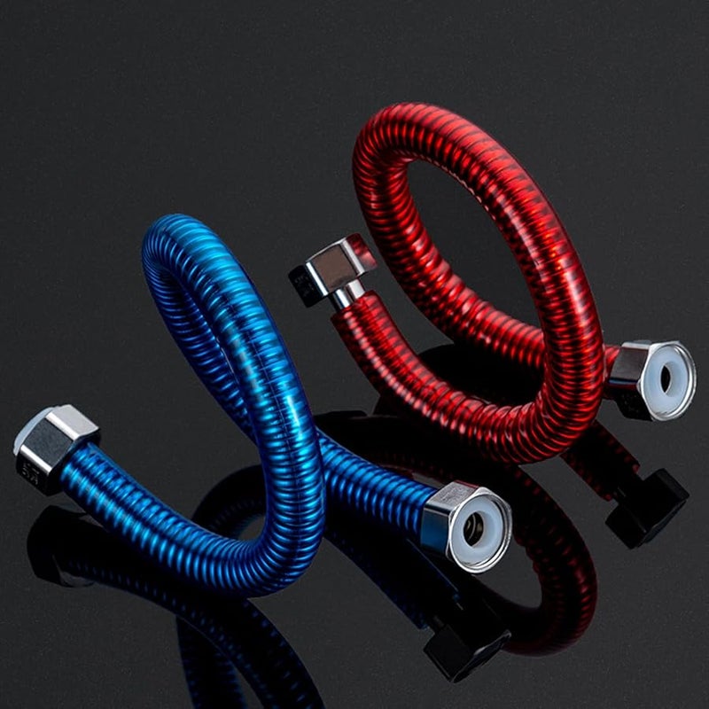 304 Stainless Steel Flexible Water Heater Hose 30cm Hot Cold Inlet Pipe Explosion Proof - Image 5
