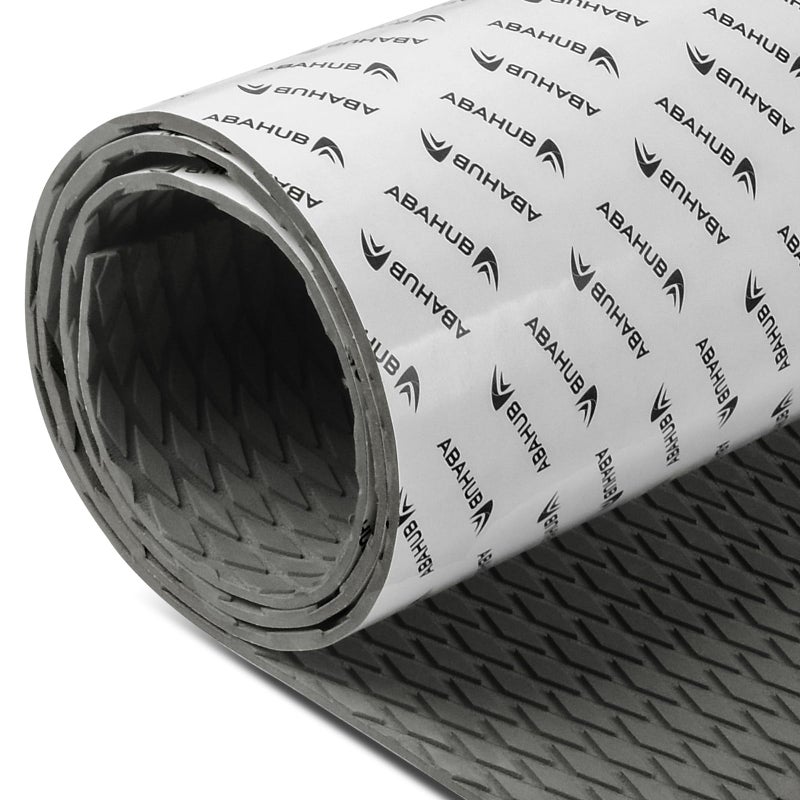 Abahub EVA Foam Boat Decking 48''x16'' Non-Slip Surfboard Traction Pad Grip Mat Self-Adhesive Trimmable Flooring Sheet for Boats SUP Board Kayak Surfing Gray - Image 1