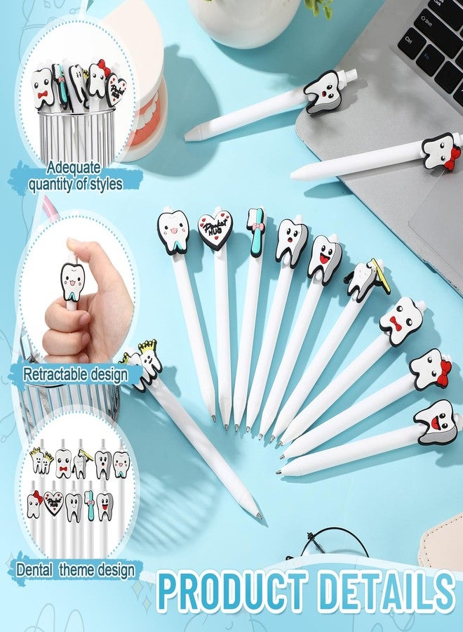 Feifeiya 20 Pcs Dental Hygienist Gifts Funny Teeth Ballpoint Pen Bulk Dental Hygiene Gifts, Dentist Office Accessories for Coworkers Nurse Doctor Medical Staffs Student Must Haves - Image 3