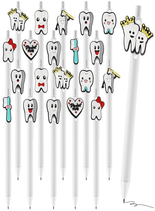 Feifeiya 20 Pcs Dental Hygienist Gifts Funny Teeth Ballpoint Pen Bulk Dental Hygiene Gifts, Dentist Office Accessories for Coworkers Nurse Doctor Medical Staffs Student Must Haves - Image 1