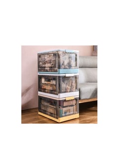 DARIYAH 42L Multi-purpose Folding Storage Box Double Door Large Capacity Packing Toys Clothes Books Organizer With Cover  - Image 5