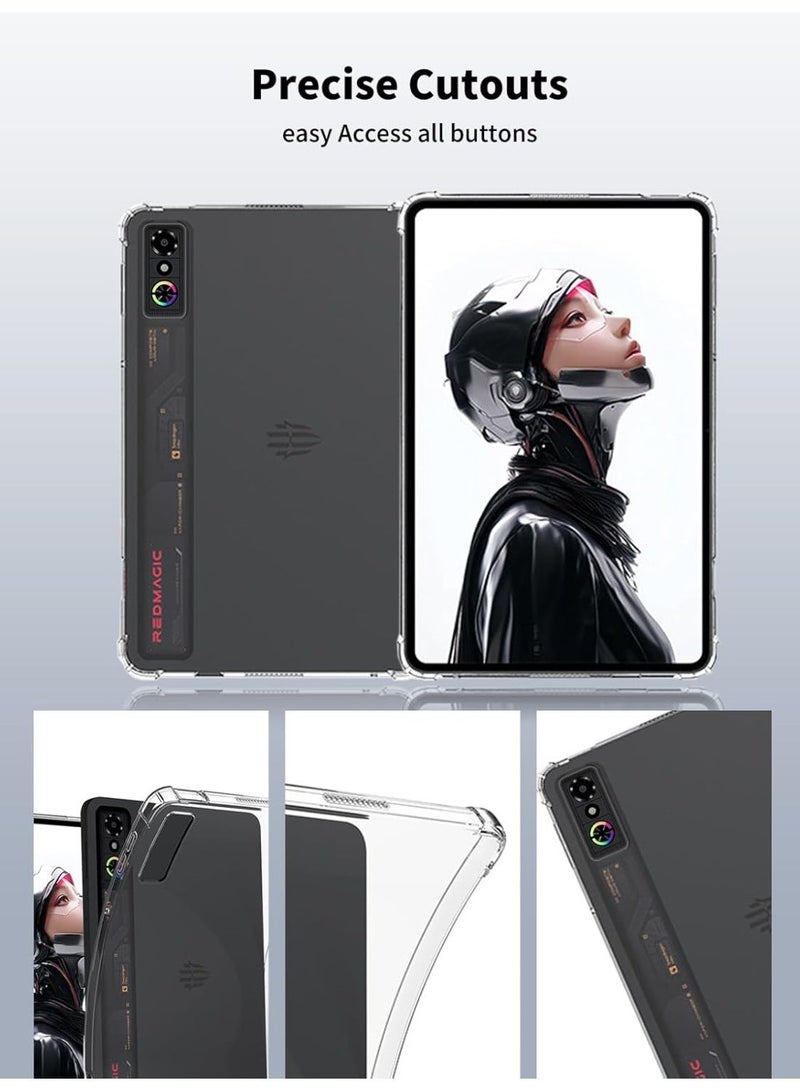 غطاء جهاز REDMAGIC Astra اللوحي 9.06 إنش – حماية شفافة من TPU مرن، نحيف وخفيف، مقاوم للصدمات والخدوش - Image 5
