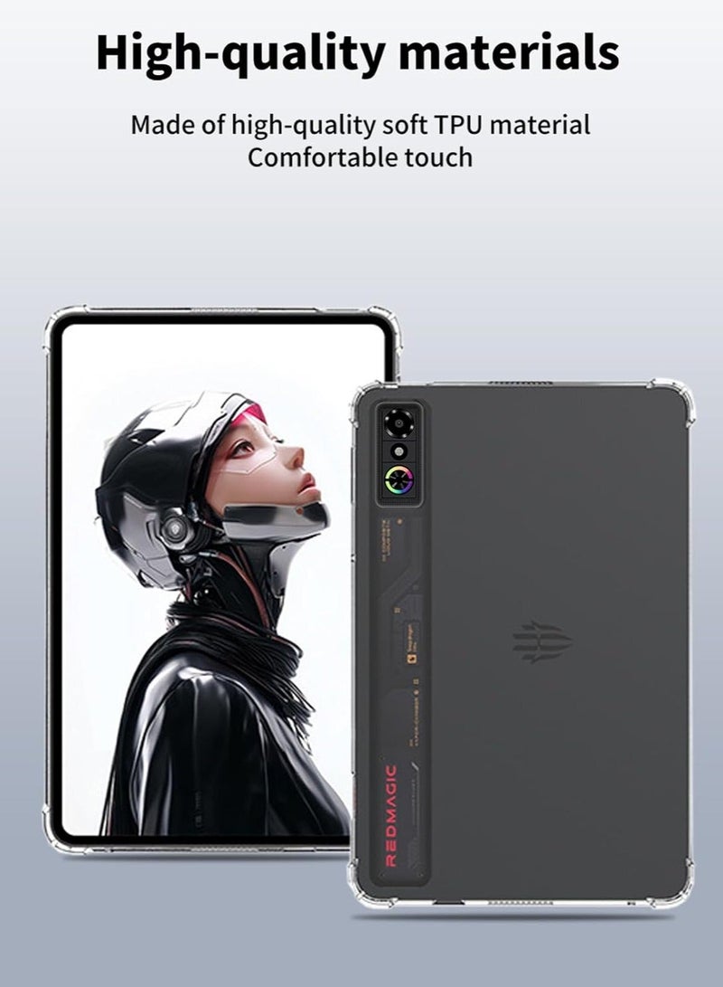 غطاء جهاز REDMAGIC Astra اللوحي 9.06 إنش – حماية شفافة من TPU مرن، نحيف وخفيف، مقاوم للصدمات والخدوش - Image 2